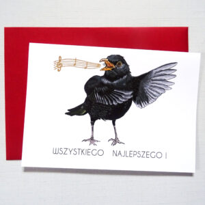 Kartka Urodzinowa z Śpiewającym Kosem, Wszystkiego Najlepszego